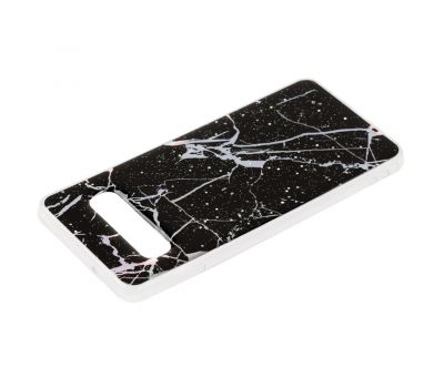 Чохол для Samsung Galaxy S10 (G973) силікон marble чорний 2235267