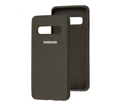 Чохол для Samsung Galaxy S10 (G973) Silicone Full оливковий