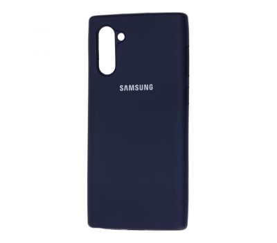 Чохол для Samsung Galaxy Note 10 (N970) Silicone Full "темно-синій"