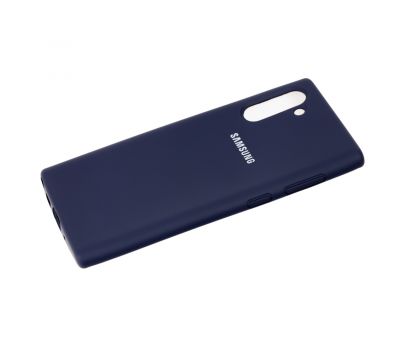 Чохол для Samsung Galaxy Note 10 (N970) Silicone Full "темно-синій" 2235131