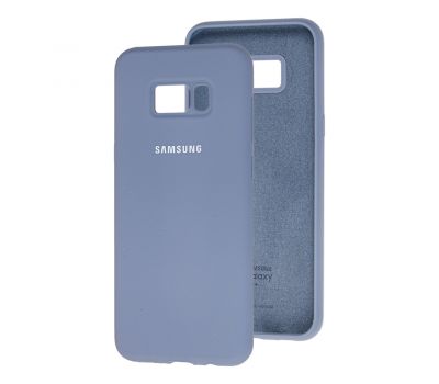 Чохол для Samsung Galaxy S8+ (G955) Silicone Full лавандовий сірий