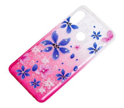 Чохол для Xiaomi Redmi Note 5 / Note 5 Pro Glamour ambre рожевий "квіти" 2240872