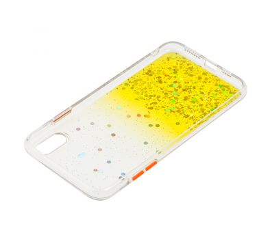 Чохол для iPhone X / Xs Glitter Bling жовтий 2241613