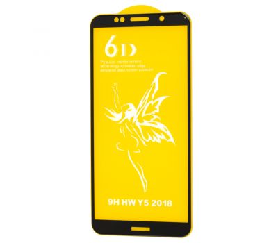 Захисне скло 6D Premium для Huawei Y5 2018 чорний (OEM)