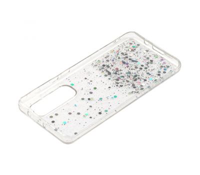 Чохол для Xiaomi Mi Note 10 Lite glitter star цукерки прозорий 2256210