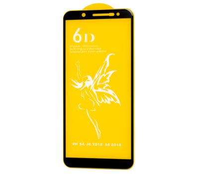 Захисне скло 6D Premium для Samsung Galaxy J6 2018 (J600) чорне (OEM)