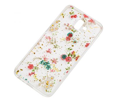 Чохол для Samsung Galaxy J6+ 2018 (J610) Flowers Confetti "польові квіти" 2259542