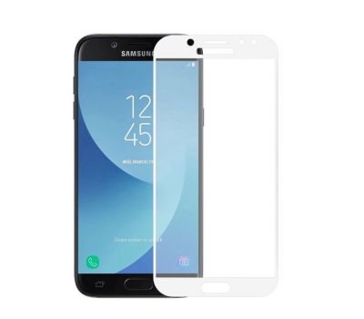 Захисне скло 5D для Samsung Galaxy J3 2017 (J330) білий (OEM)