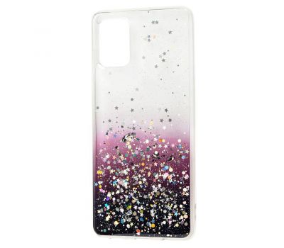 Чохол для Samsung Galaxy A71 (A715) Wave confetti white / dark purple