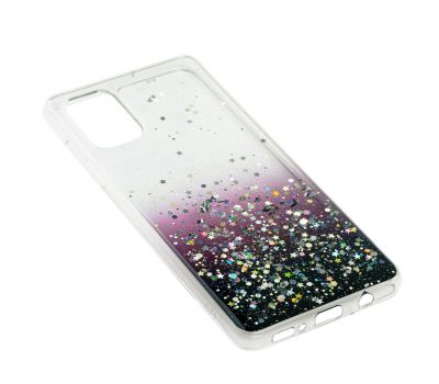 Чохол для Samsung Galaxy A71 (A715) Wave confetti white / dark purple 2266543