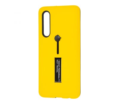 Чохол для Huawei P30 Kickstand жовтий