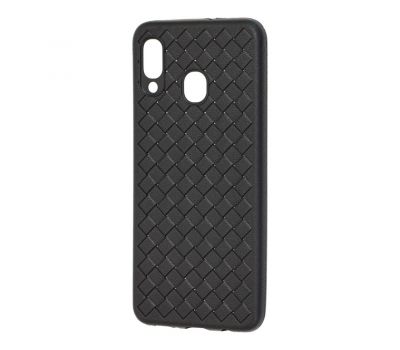 Чохол для Samsung Galaxy A20 / A30 Weaving case чорний