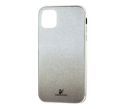 Чохол для iPhone 11 Pro Swaro glass сріблясто-чорний 2278632
