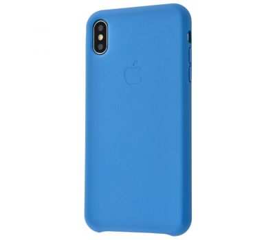 Чохол для iPhone X / Xs Leather Case (Leather) синій плащ