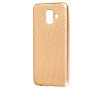 Чохол для Samsung Galaxy A6 2018 (A600) Carbon Protection золотистий