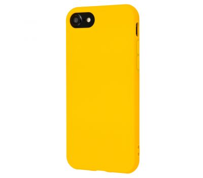 Чохол силіконовий для iPhone 7/8 матовий жовтий