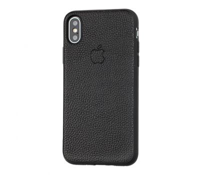 Чохол для iPhone X / Xs Leather cover чорний