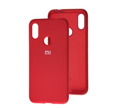Чохол для Xiaomi Redmi Note 7 / 7 Pro Silicone Full темно-червоний