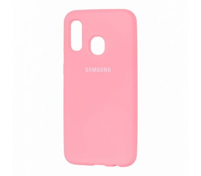 Чохол для Samsung Galaxy A40 (A405) Silicone Full світло-рожевий