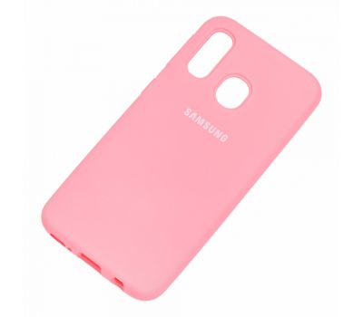 Чохол для Samsung Galaxy A40 (A405) Silicone Full світло-рожевий 2308274