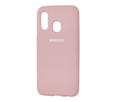 Чохол для Samsung Galaxy A40 (A405) Silicone Full блідо-рожевий