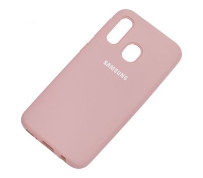 Чохол для Samsung Galaxy A40 (A405) Silicone Full блідо-рожевий 2308245