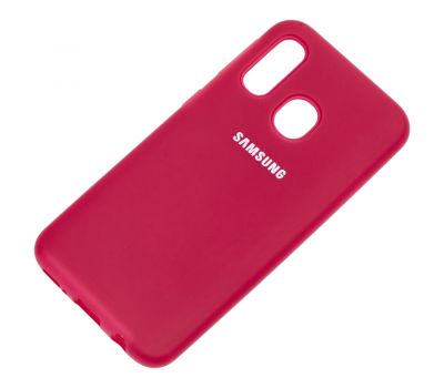 Чохол для Samsung Galaxy A40 (A405) Silicone Full рожево-червоний 2308271