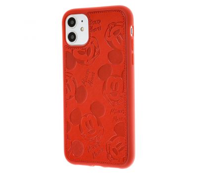Чохол для iPhone 11 Mickey Mouse leather червоний 2309178