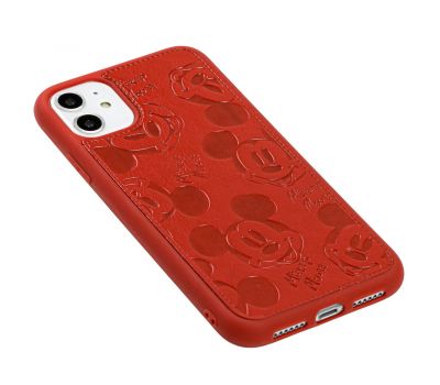 Чохол для iPhone 11 Mickey Mouse leather червоний 2309176
