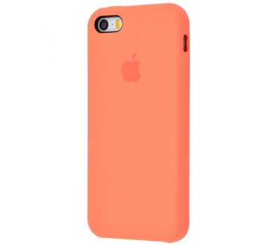 Чохол для iPhone 5 Silicone case персиковий