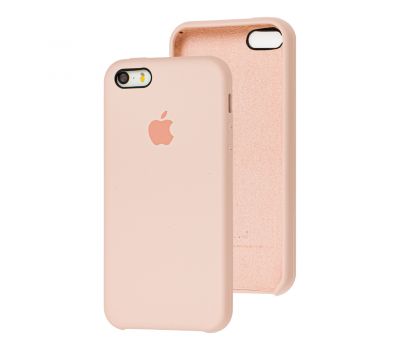 Чохол Silicone для iPhone 5 case pink sand