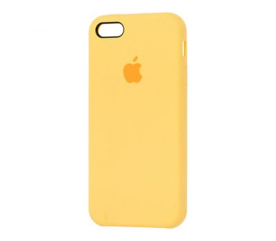 Чохол silicone case для iPhone 5 жовтий