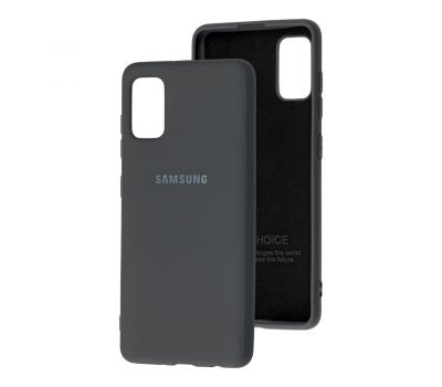 Чохол для Samsung Galaxy A41 (A415) Silicone Full темно-сірий