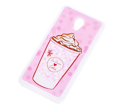 Чохол для Meizu M5 Note Блискучі вода світло-рожевий "морозиво" 2319205