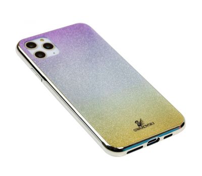 Чохол для iPhone 11 Pro Max Sw glass рожевий / сріблястий / золотистий 2321719