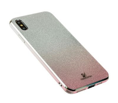 Чохол для iPhone Xs Max Swaro glass сріблясто-рожевий 2325537