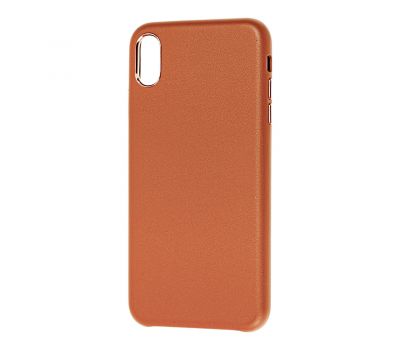 Чохол для iPhone Xs Max Soft Leather коричневий