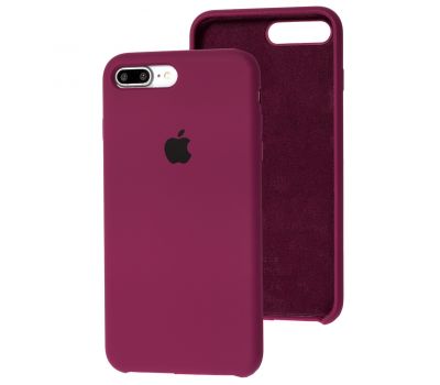 Чохол Silicone для iPhone 7 Plus / 8 Plus case бордовий / maroon