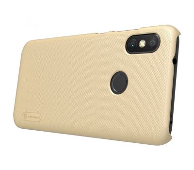 Чохол для Xiaomi Redmi 6 Pro / Mi A2 Lite Nillkin із захисною плівкою золотистий 2339636