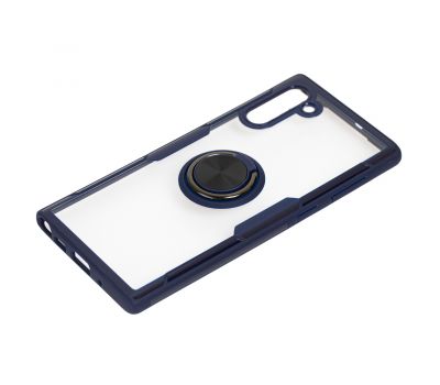 Чохол для Samsung Galaxy Note 10 (N970) Deen CrystalRing з кільцем темно-синій 2347326