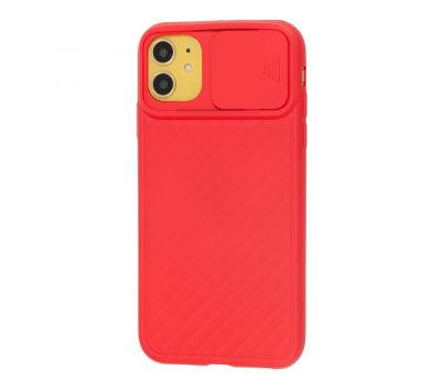 Чохол для iPhone 11 Multi-Colored camera protect червоний