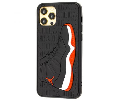 Чохол для iPhone 12 / 12 Pro Sneakers Brand jordan чорний / червоний