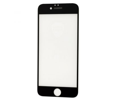 Захисне 4D скло для iPhone 6/6S + сітка на динамік чорне (OEM)