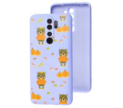 Чохол для Xiaomi Redmi Note 8 Pro Wave Fancy autumn bears / light purple