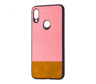 Чохол для Xiaomi Redmi Note 7 / 7 Pro Hard Textile рожево-коричневий
