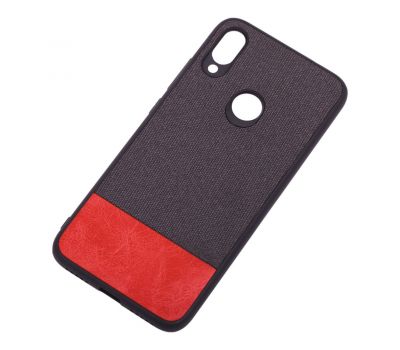 Чохол для Xiaomi Redmi Note 7 / 7 Pro Hard Textile чорно-червоний 2407613