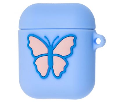 Чохол для AirPods 1/2 Butterfly Bright синій 2408846