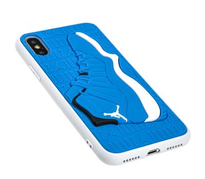 Чохол для iPhone X / Xs Sneakers Brand jordan синій / білий 2408970
