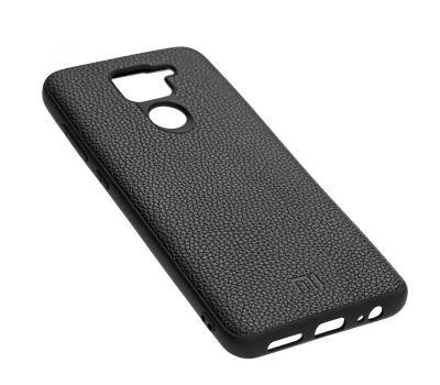 Чохол для Xiaomi Redmi Note 9 Leather cover чорний 2409291