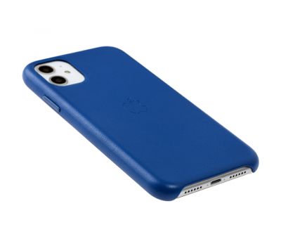 Чохол для iPhone 11 Leather classic "blue cobalt" 2410928